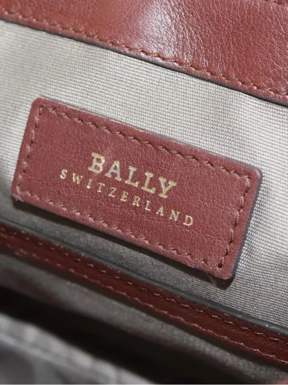 Bally Brown Leather Tassel 2-Way & Crossbody Turn Lock | Italian Leather | Rare